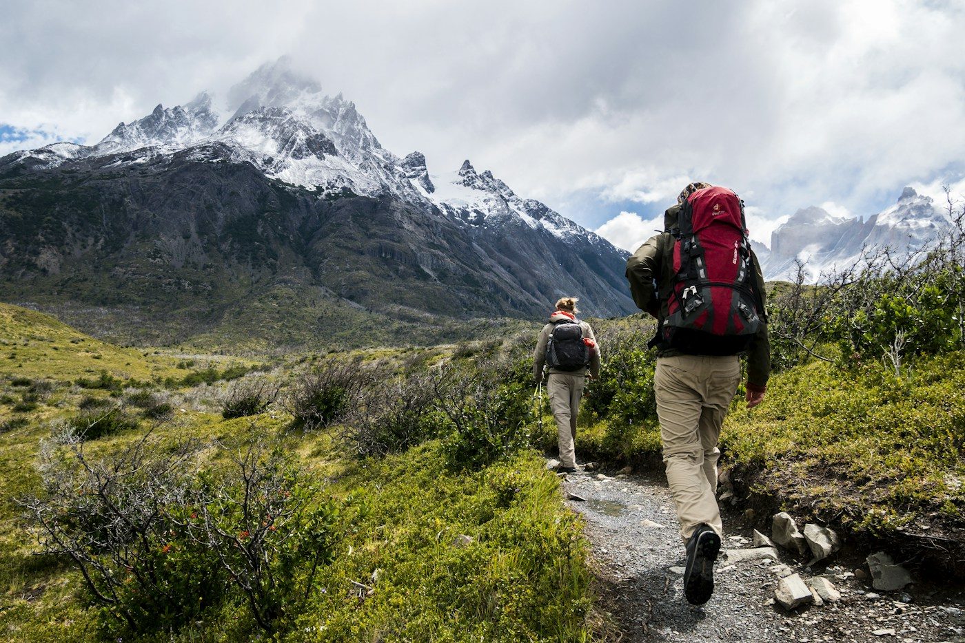 KissRock trekking crew on the approach to high camp